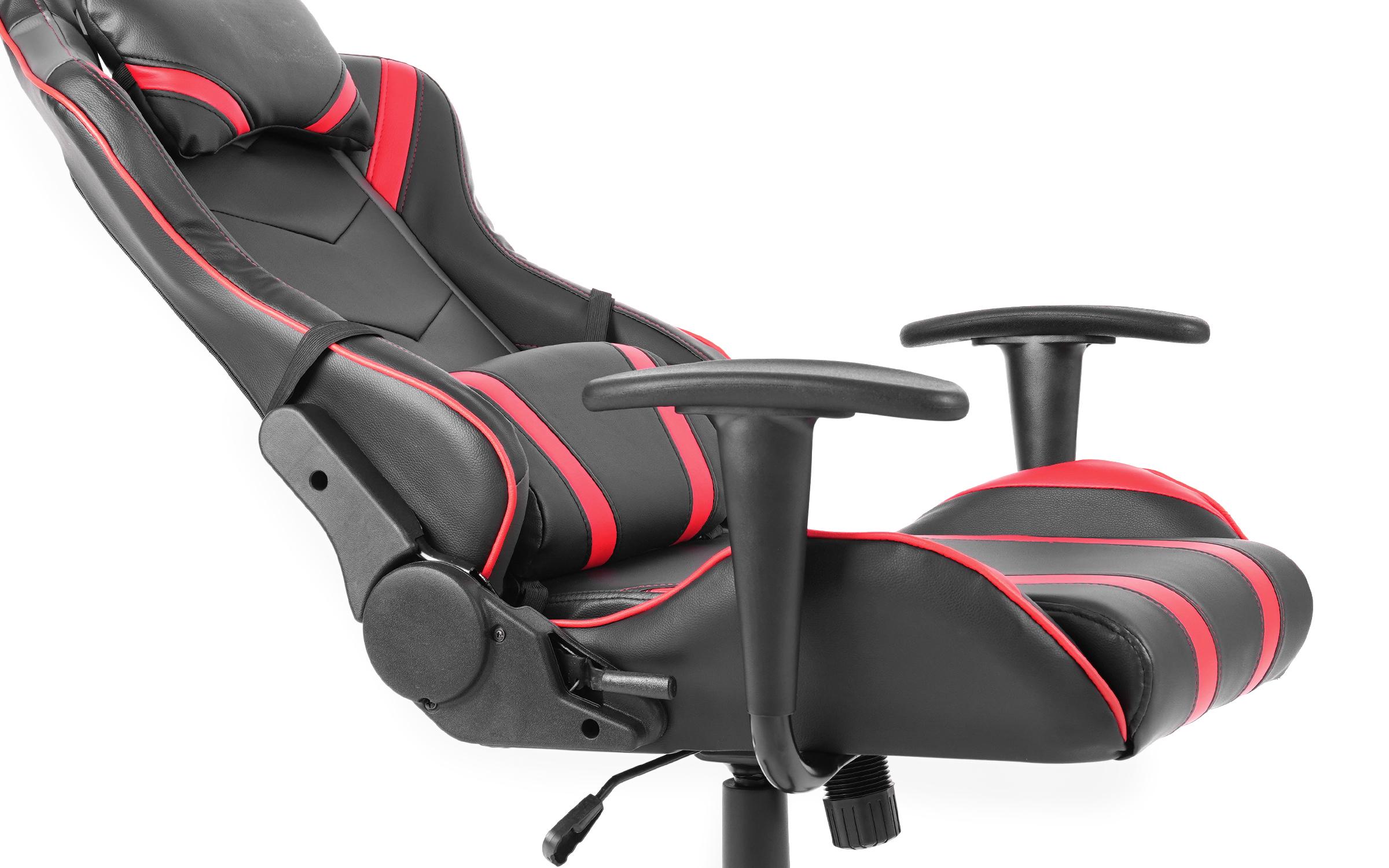Гејмерски стол Дакар, црвен + црн  7